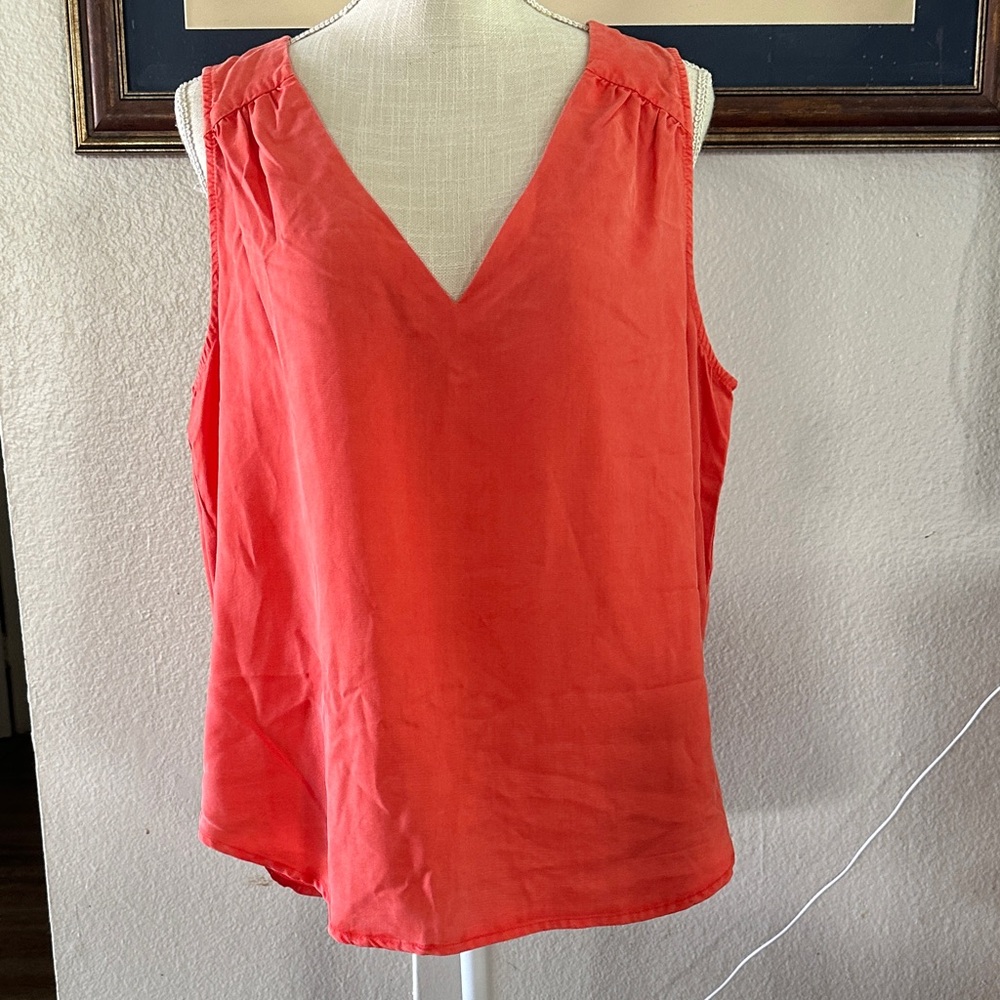 Cloth & Stone Coral/ Orange Tank Top